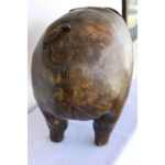 Leather Pig Ottoman