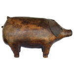 Leather Pig Ottoman