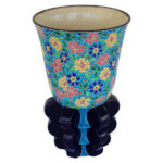 Art Deco Vase Manufactured by Emaux de Longwy, France