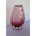 Seguso Murano Cranberry Glass Vase