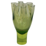 Timo Sarpaneva Vase (chartreuse) for Venini
