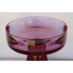 Trifle Glass Bowl (aubergine) Attributed to Timo Sarpaneva for Venini