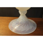Monumental Murano Opaline Glass Vase Signed Cenedese