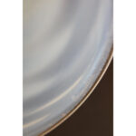 Monumental Murano Opaline Glass Vase Signed Cenedese