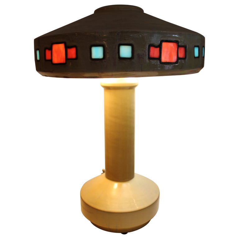 Fulper Pottery, Rare Vasekraft Table Lamp circa 1909