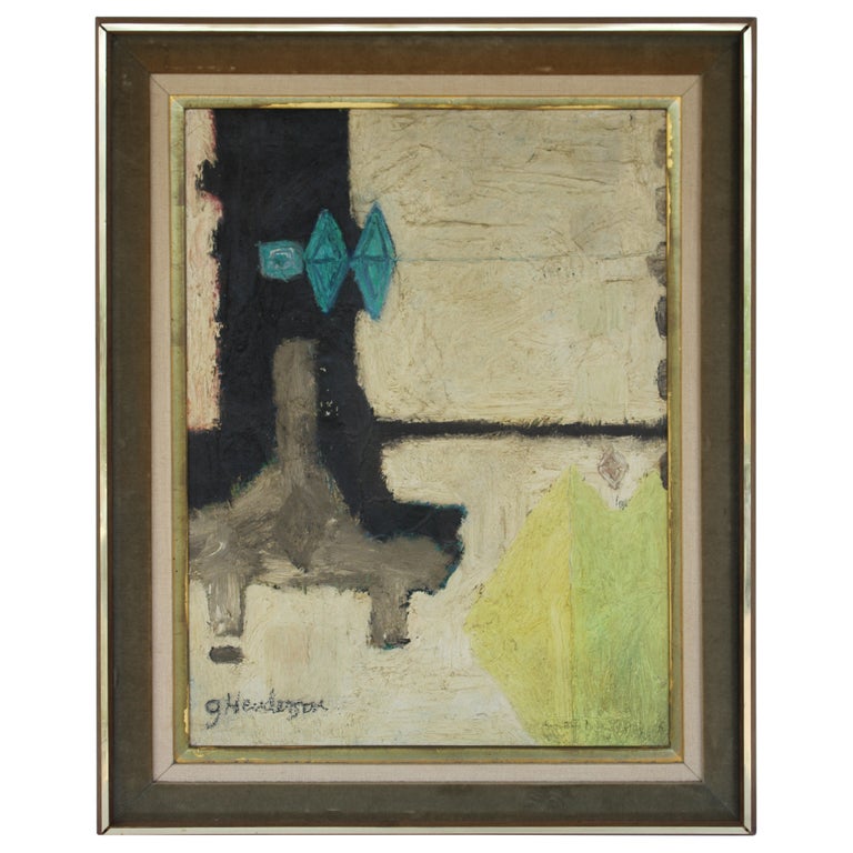 Abstract Painting by Gilbert Henderson (1925- ) circa 1950s