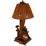 Saguaro Cactus Folk Art Lamp, Musicians