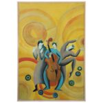 French Oil Painting titled Le Dance, 1944