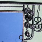 Art Deco Wrought Iron Hall Mirror