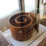 Vladimir Kagan Snail Coffee Table in Walnut w/Original Glass