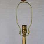 Folk Art Carved Wood Lamp