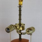 Pair Post Modern Acrylic Table lamps