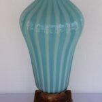 Murano Aqua Lamp by The MARBRO Lamp Company, Los Angeles, CA.