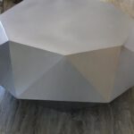 Custom Faceted Steel Coffee Table