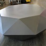 Custom Faceted Steel Coffee Table