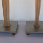 Pair Post Modern Acrylic Table lamps