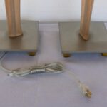 Pair Post Modern Acrylic Table lamps