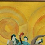 French Oil Painting titled Le Dance, 1944