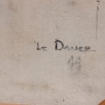 French Oil Painting titled Le Dance, 1944