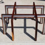 Henning Korch for C.H. Christensen Rosewood and Aluminum Coffee Table