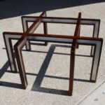 Henning Korch for C.H. Christensen Rosewood and Aluminum Coffee Table