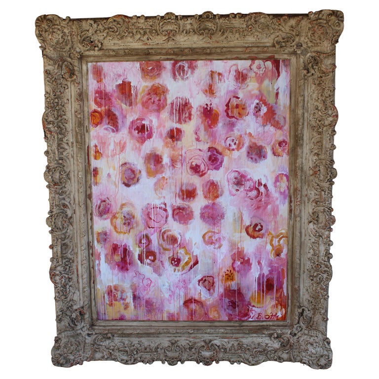 Acrylic Painting by Betty O’Hare, Peonies circa 2012