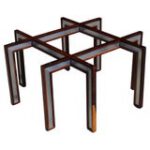Henning Korch for C.H. Christensen Rosewood and Aluminum Coffee Table