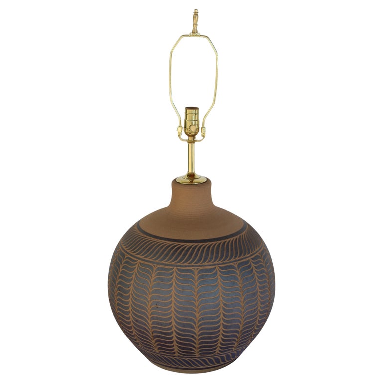 Ceramic Table Lamp by Larry and Terry Brown (1 of 3) circa 1970s