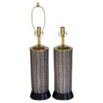 Pair of Lamps by Meister Zurich of Switzerland (sgraffito)