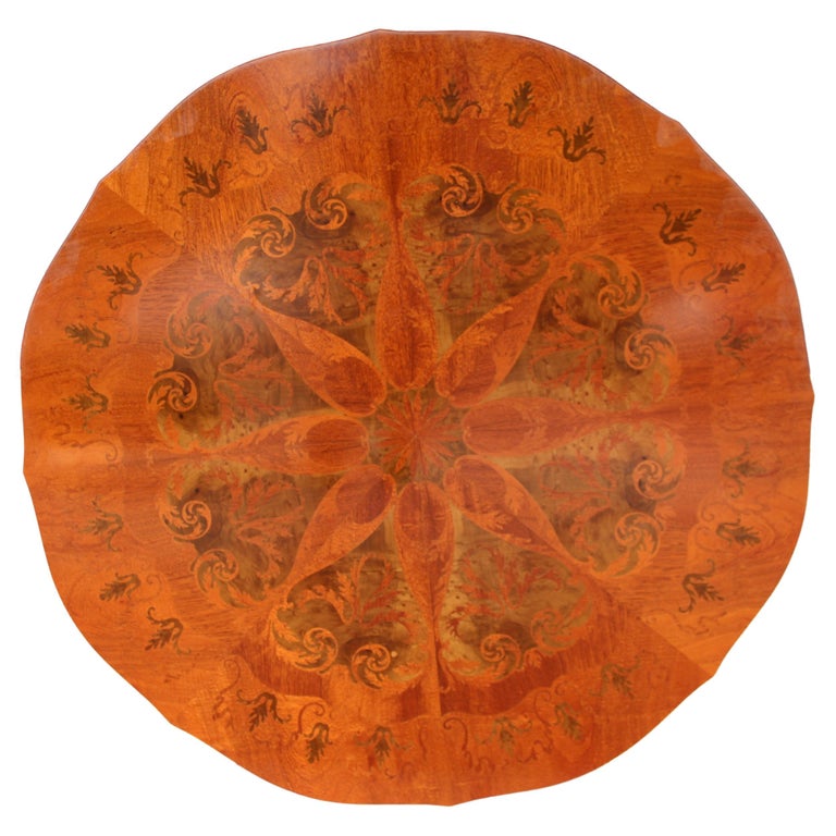 Marquetry Table Top with Kaleidoscopic Pattern, Made in Italy circa 1980s