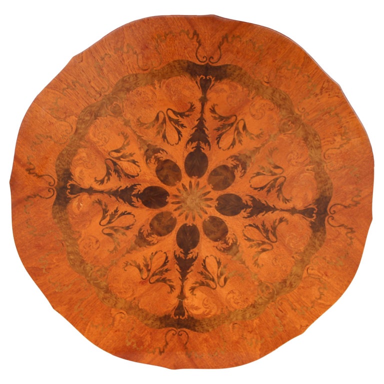 Marquetry Table Top with Kaleidoscopic Pattern, Made in Italy circa 1980