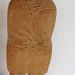 Hand-Carved Folk Art Sculptures of Man and Woman