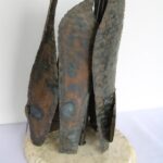 Steel Bottle Lamp Attributed to Fantoni