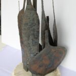 Steel Bottle Lamp Attributed to Fantoni