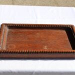 WPA Hand Carved Wood Tray