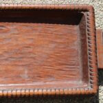 WPA Hand Carved Wood Tray