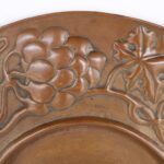 Arts and Crafts Copper Grape Tray