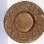 Arts and Crafts Copper Grape Tray