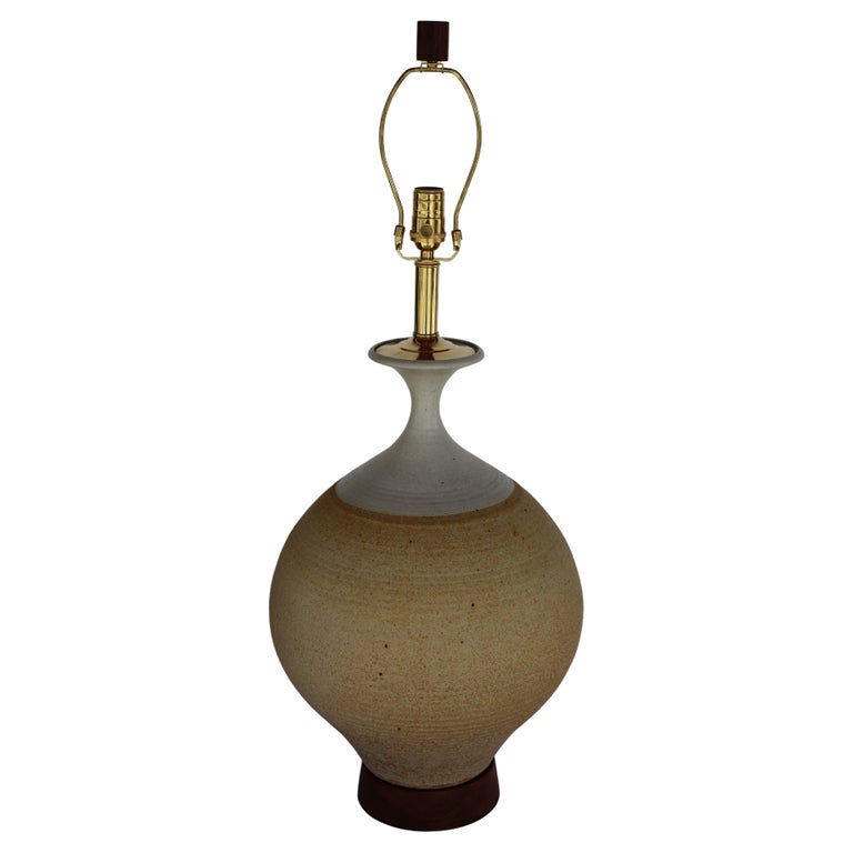 Stoneware Lamp by Bob Kinzie by Bob Kinzie circa 1970s