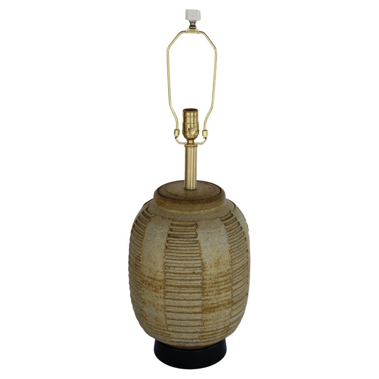 Stoneware Lamp by Bob Kinzie by Bob Kinzie Circa 1970s