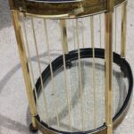Mastercraft Etched Brass Bar Cart by Bernhard Rohne