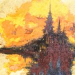 Oil Painting on Board by Ron Stokes titled Cathedrals in Foggy Florence
