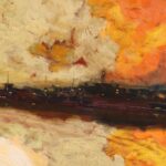 Oil Painting on Board by Ron Stokes titled Cathedrals in Foggy Florence