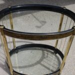 Mastercraft Etched Brass Bar Cart by Bernhard Rohne