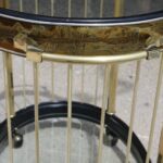 Mastercraft Etched Brass Bar Cart by Bernhard Rohne