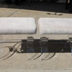 Pair of Lucite Ottomans