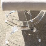 Pair of Lucite Ottomans