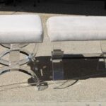 Pair of Lucite Ottomans