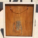 Carved Wood Panel with Two Parrots