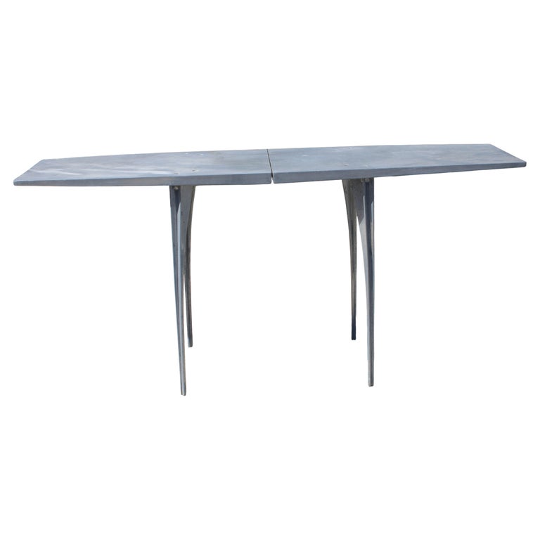 Robert Josten Aluminum Console Table by Robert Josten circa 1970s